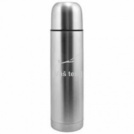 Your - Sandblasted stainless steel thermos with motive of a gliders of your choice and your text