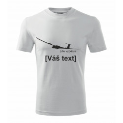 Your -  printed T-shirt with motive of a gliders, of your choice and your text