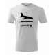 Your -  printed T-shirt with motive of an airport, of your choice and your text