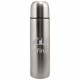 Your - Sandblasted stainless steel thermos with motive of a airport, of your choice and your text