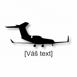SESTAVTE SI: řezaná samolepka s motivem dopravní letadla dle výběru a Vaším textem